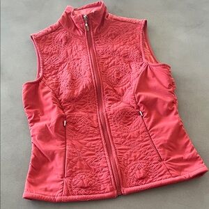 Lucy Quilted Vest in Vibrant Red